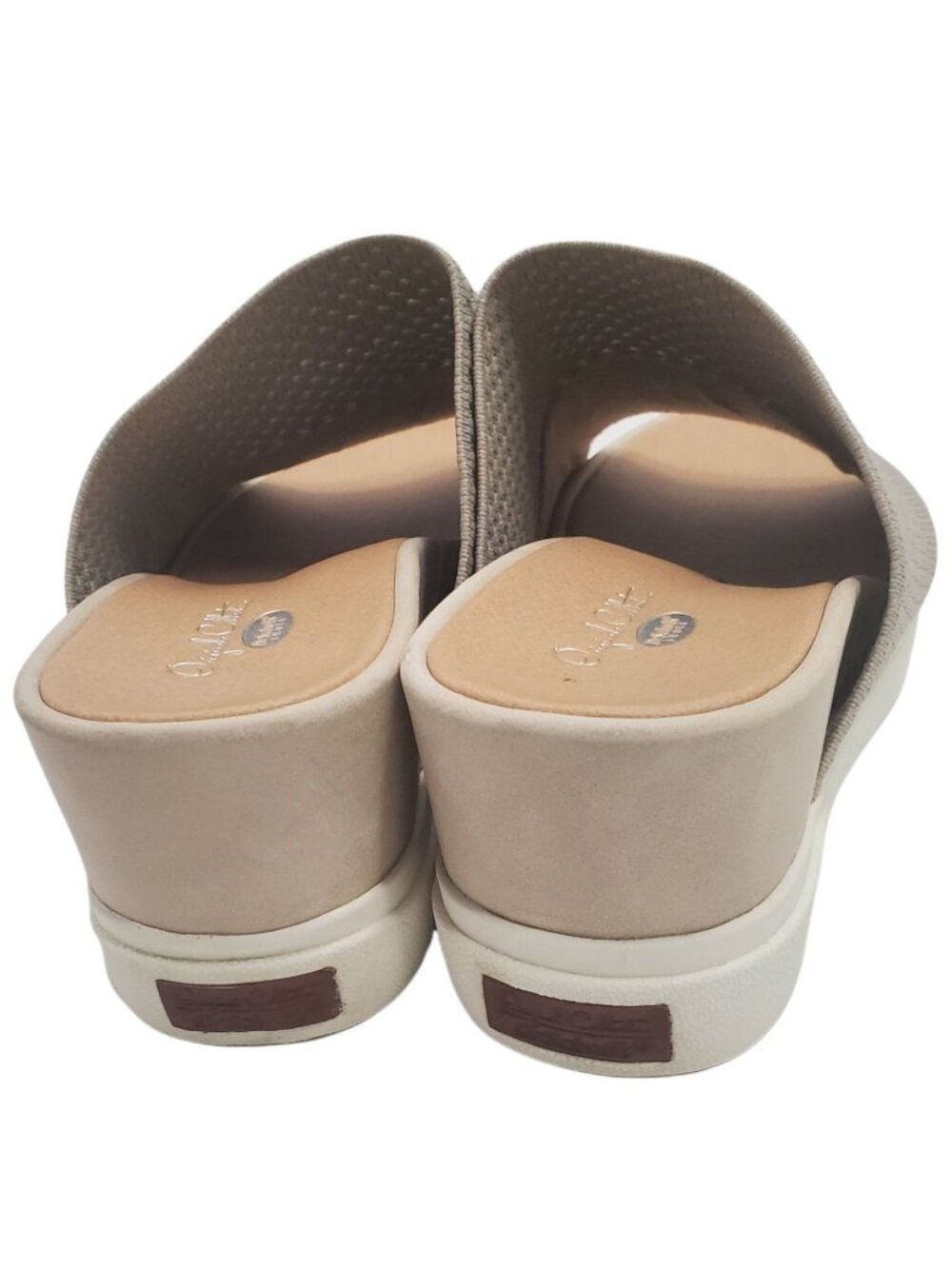 D'Scholls Women's Oyster Mesh Knit Sonia Open Toe Platform Slide Sandals Sz 7.5M - Picture 11 of 16
